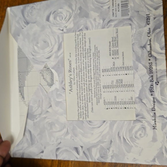 Mirabilia Cross Stitch Pattern: Ashley's Roses - Picture 4 of 4